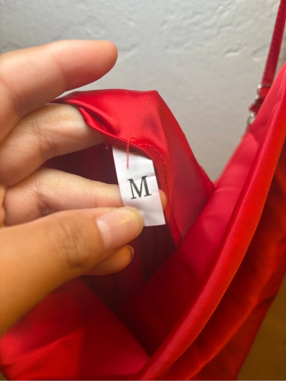 Red Satin Slip Dress - Women's Intimates